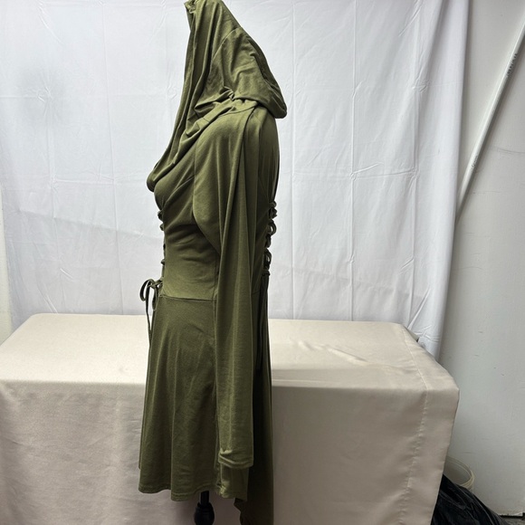 Hooded Renaisance Dress sz M - Picture 4 of 11